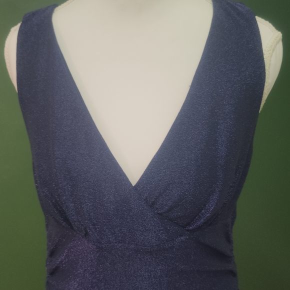 Lavender Brown Deep Blue Sparkle Dress - Picture 2 of 7